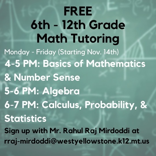 Math Tutoring Available 6-12